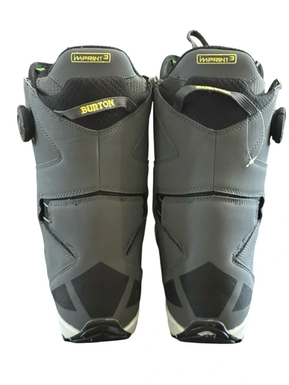Burtons Photon BOA Imprint 3 Snowboard Boots Gray Black Size 7.5 Mens